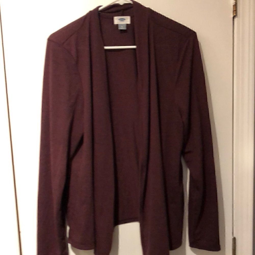 Burgundy cotton cardigan   